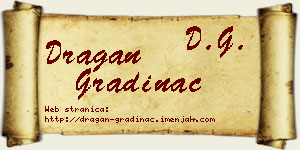 Dragan Gradinac vizit kartica